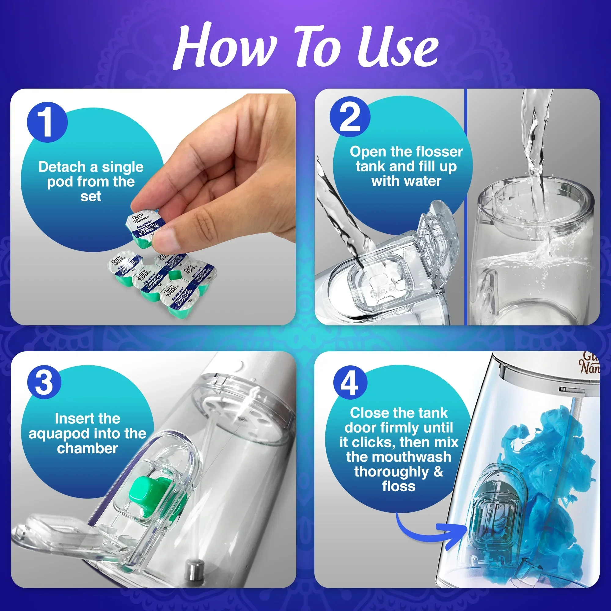 Advanced Water Flosser 3.0 with UV & 24 Aquapods - Image 6