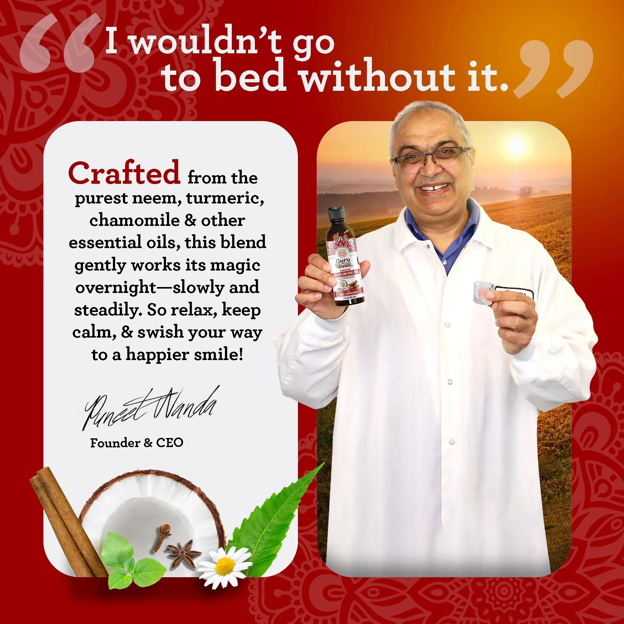 Cinnamon & Coconut Oil Pulling with Neem & Ashwagandha - Image 7