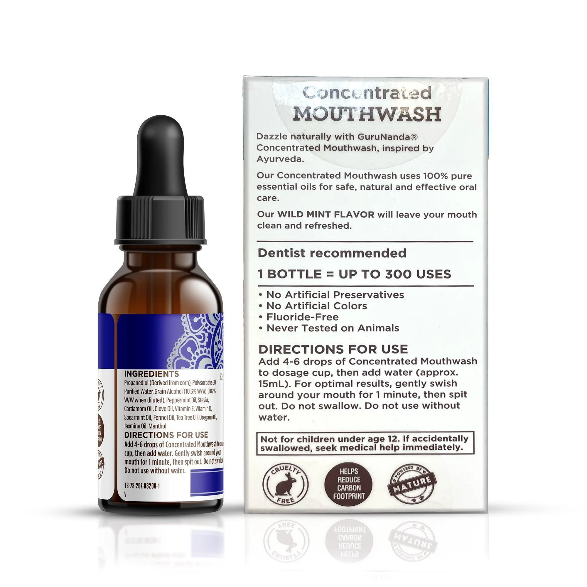 Concentrated Mouthwash, Wild Mint – 2 fl oz - Image 9