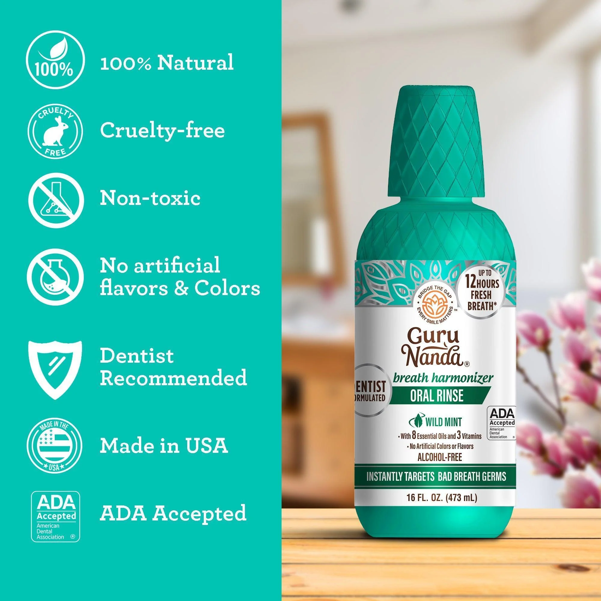 BREATH HARMONIZER ORAL RINSE- 16 OZ. (12/Case) - Image 5