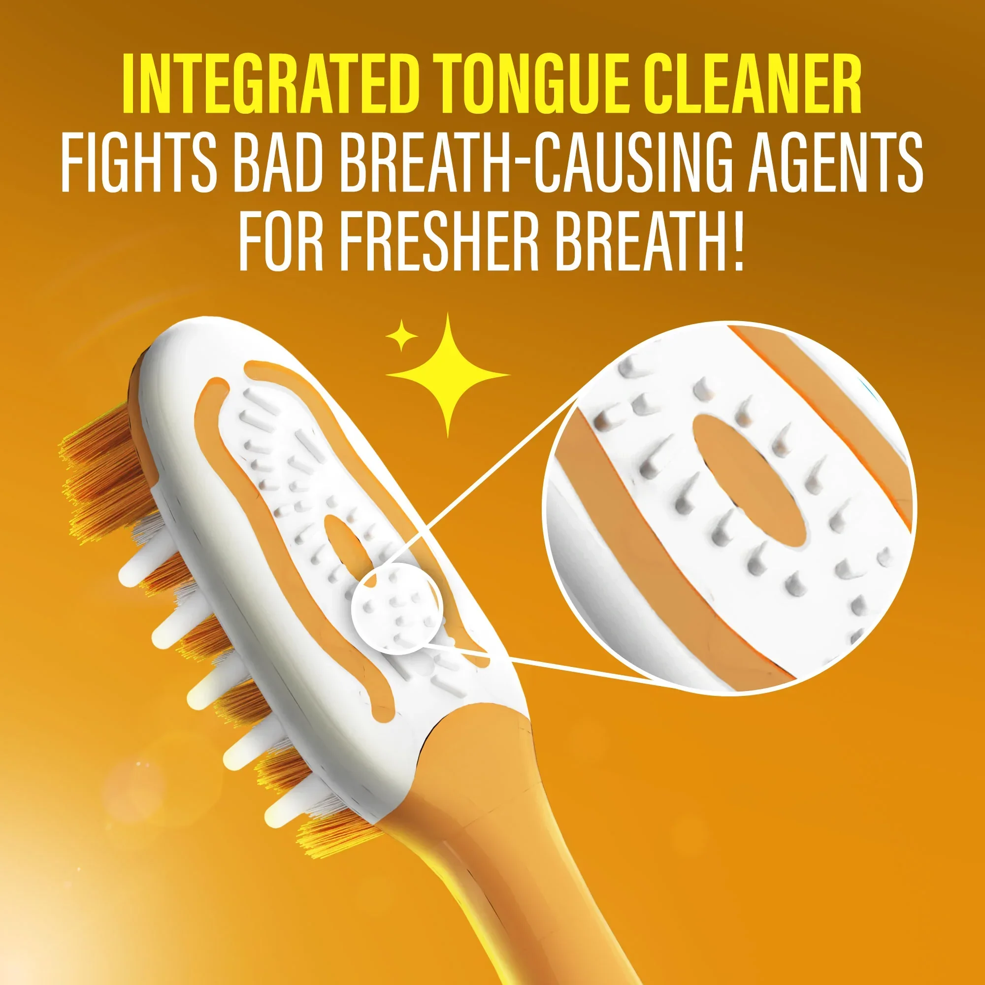 Multi-Action Toothbrush with Tongue Cleaner – 12 Pack - Image 4