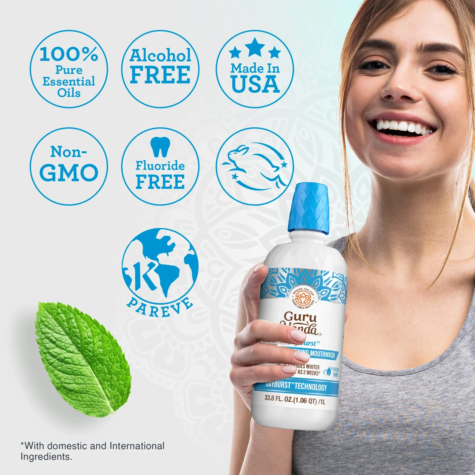 Oxyburst Whitening Oral Rinse, Fresh Mint - Image 22