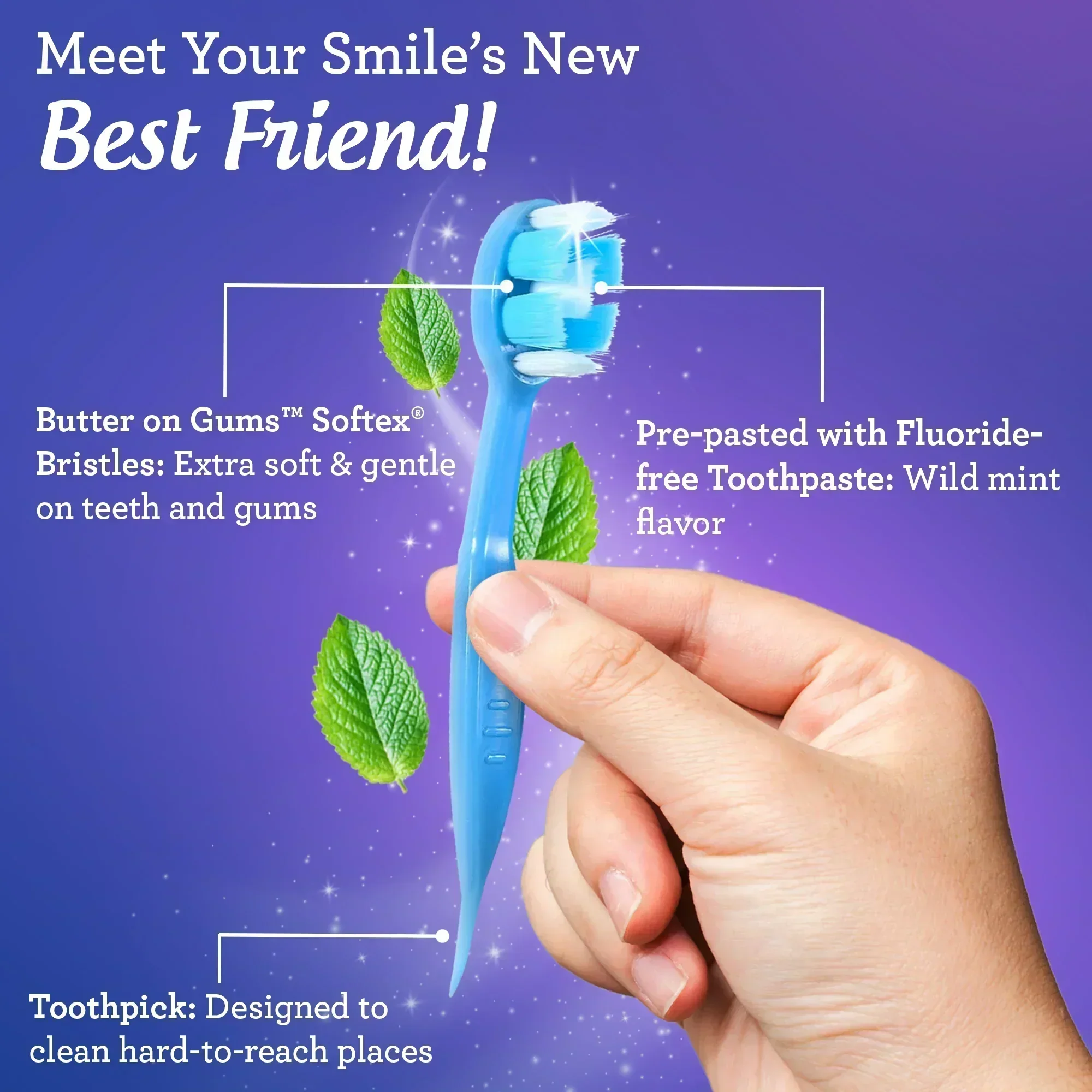 Ready-to-Go Butter on Gums Pre-Pasted Toothbrushes - Image 18