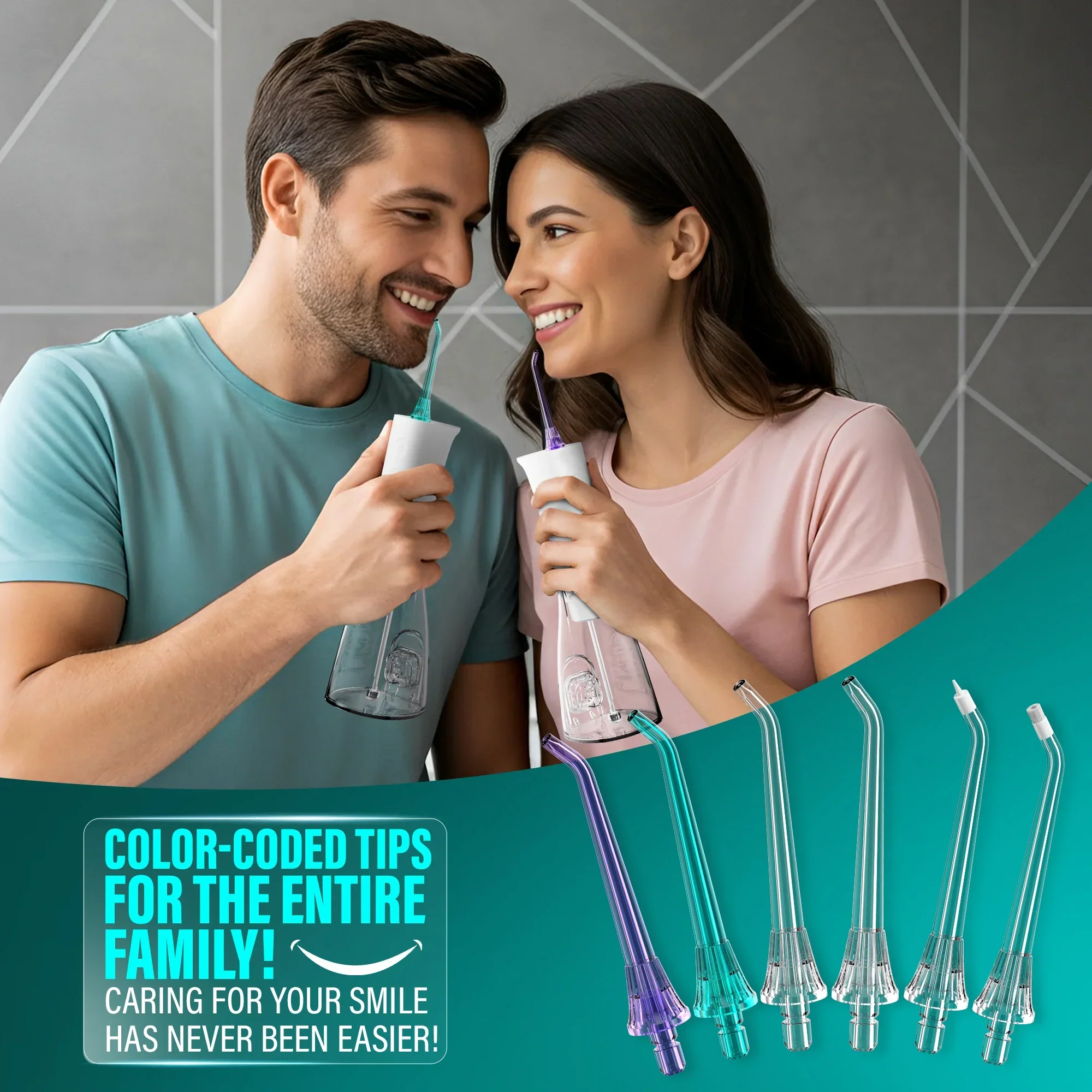 Replacement Water Flosser Tips for Model R3100/R3100A – 6 Pack - Image 7