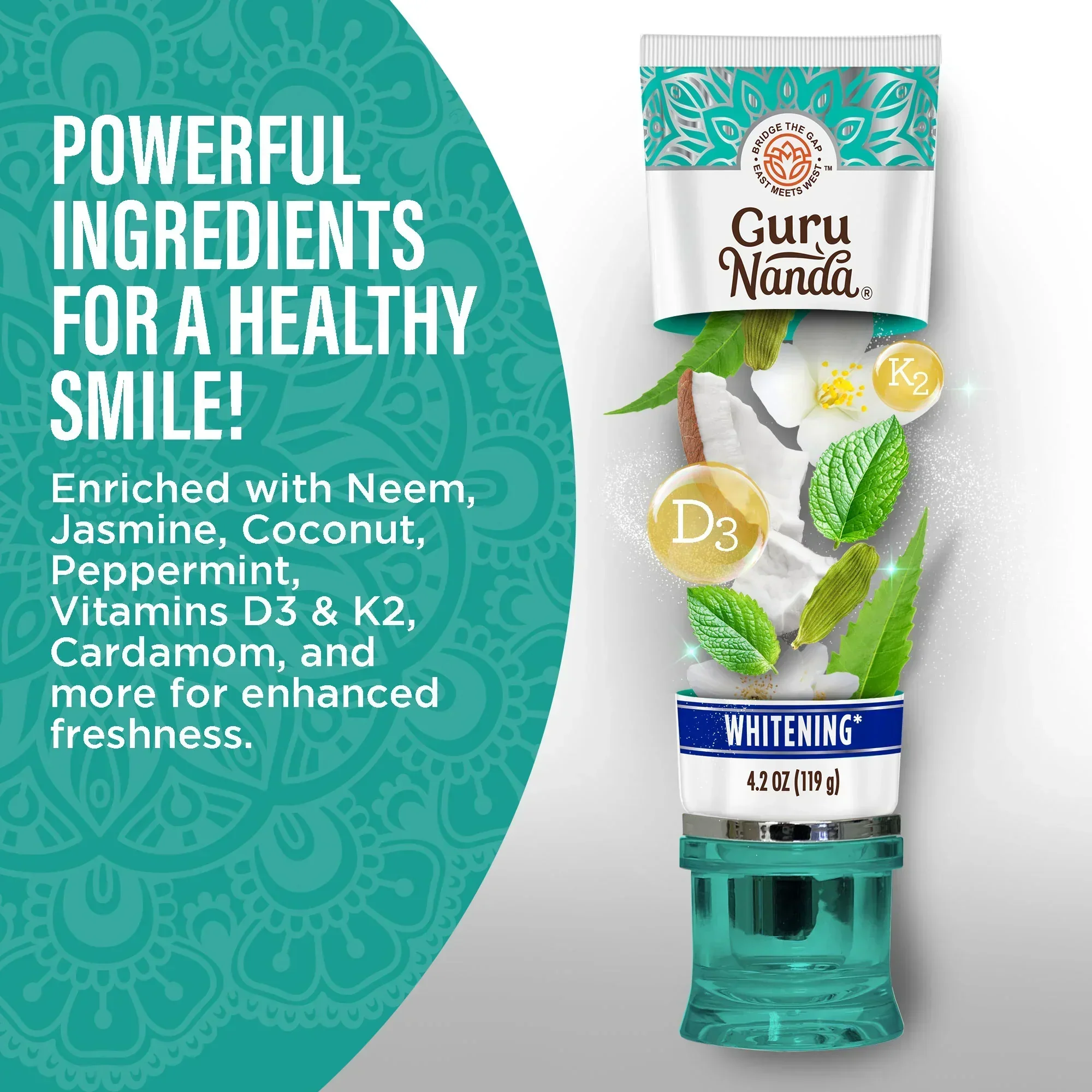 Travel-Size Hydroxyapatite & Neem Whitening Toothpaste, Fluoride Free – 1 oz - Image 3